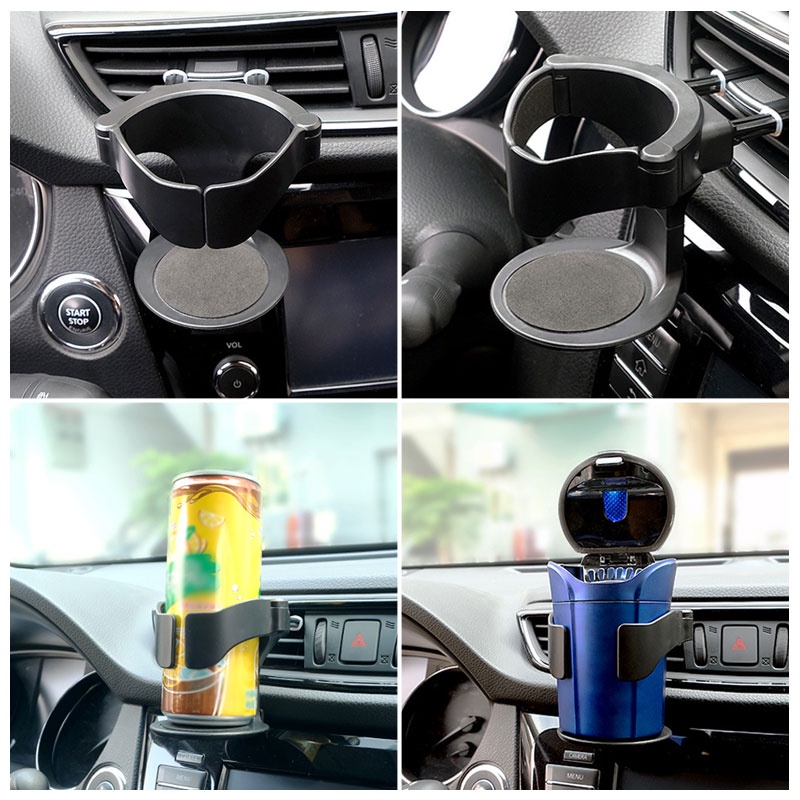 SEAMETAL Giá Đỡ Cốc Nước Bằng ABS Gắn Lỗ Thông Gió Xe Hơi Tiện Dụng