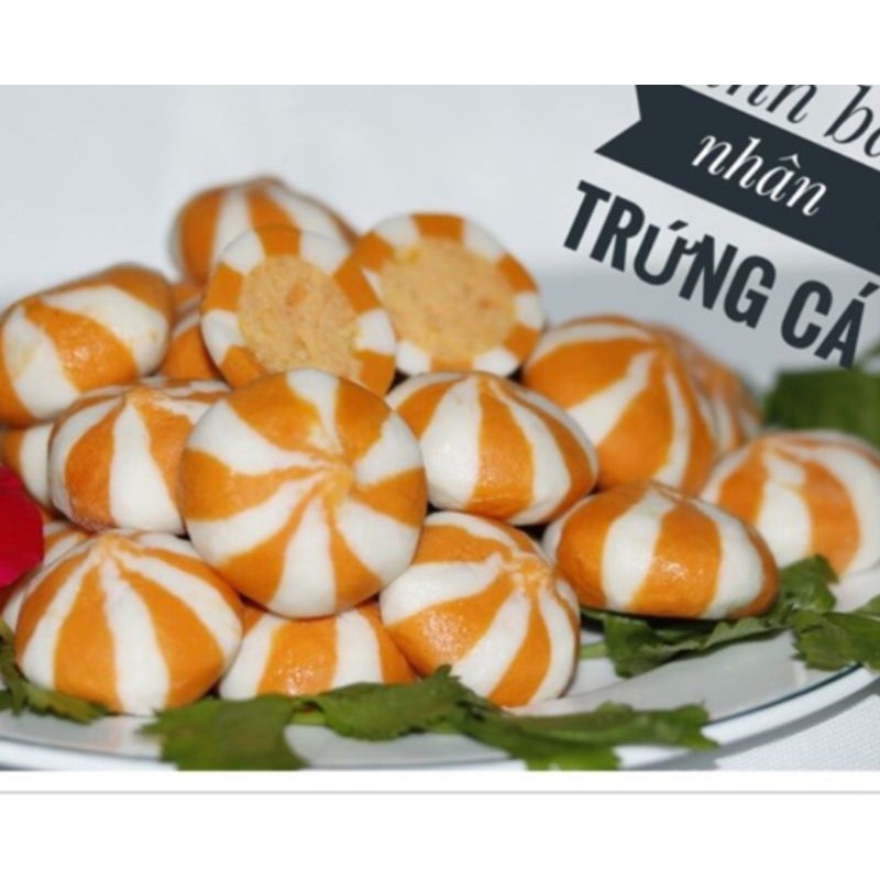 Bánh bao trứng cá cam
