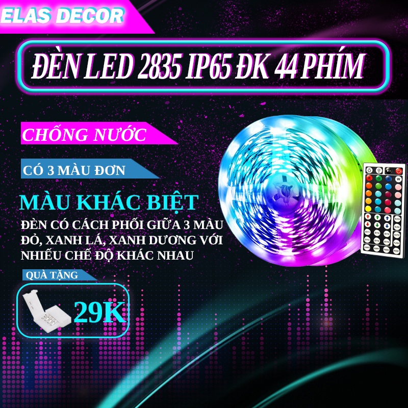 Combo Đèn LED 2835 IP65 Chống Nước,Đèn LED Đổi Màu Tiktok( Tặng 1 đầu nối)