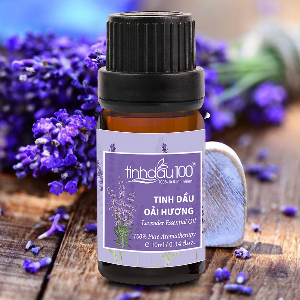 Tinh dầu oải hương lavender Tinh Dầu 100 nguyên chất xông phòng, xe hơi, massage giảm đau mỏi thư giãn, ngủ ngon lọ 10ml