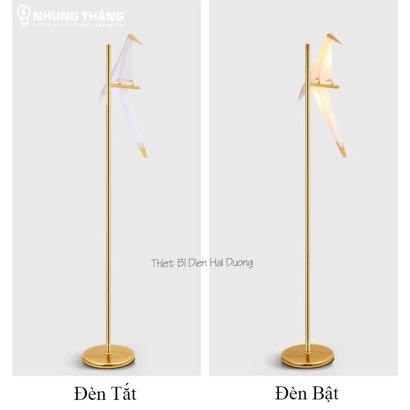Đèn Cây Đứng Chim Hạc Cao Cấp DB-C1 - Cao 165cm - Kiểu Dáng Sang Trọng - Trang Trí Phòng Khách,Phòng Ngủ,Đọc Sách