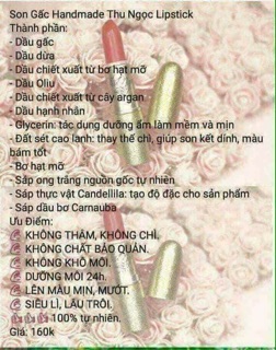 Combo 5 son Cao cấp Thu Ngọc lipstick