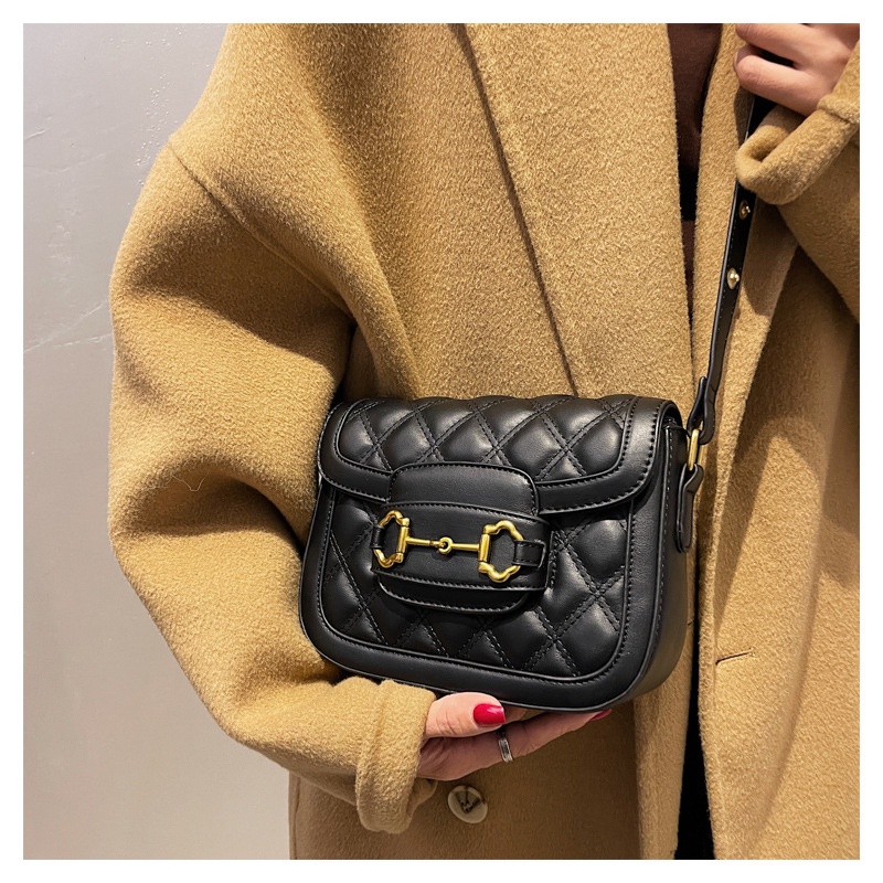 Túi xách nữ đẹp đeo chéo kẹp nách MUNGA chất liệu da cao cấp họa tiết ô trám, thời trang công sở đi làm đi chơi TMG04