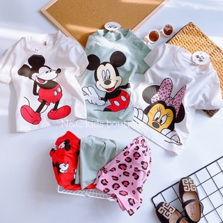 Bộ cộc tay mickey cho bé