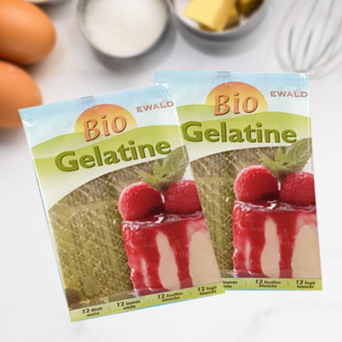 Gelatine hữu cơ Ewald 12 lá - Organic gelatine 12 sheets