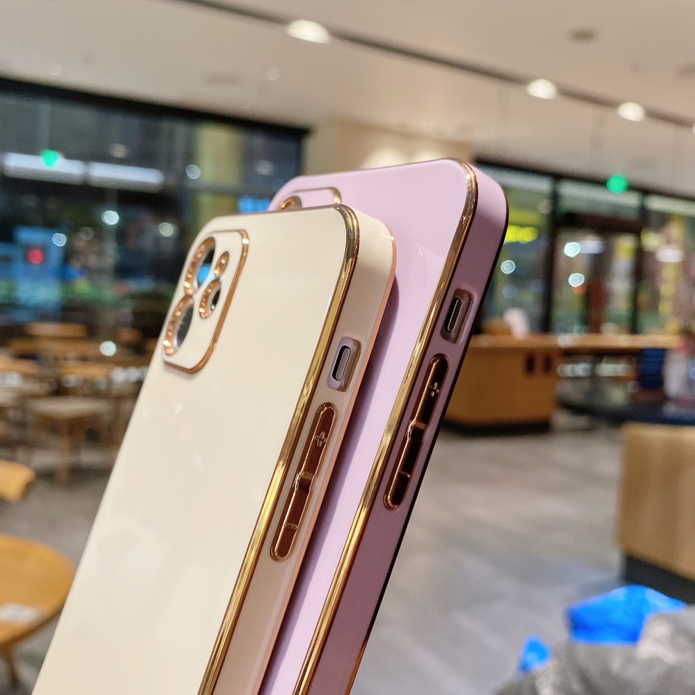 Ốp điện thoại TPU mạ màu trơn sang trọng thích hợp cho Iphone 12 11 Pro Max Xs Max Xr X 8 7 Plus