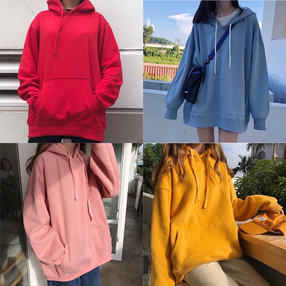 Áo Hoodie trơn nam nũ