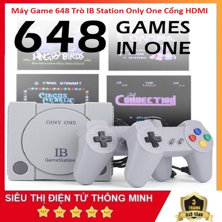 Máy Chơi Game 648 Trò Chơi, IB Station Only One Cổng HDMI Chơi Trên Tivi - Phiên Bản Cao Cấp Nhất Thế Hệ Mới 2021