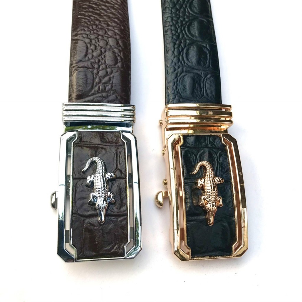 Thắt Lưng Da Nam Khóa Tự Động Cao Cấp Dây Nịt Nam Da Bò 100% Chính Hãng Mạ Vàng Bạc Nam Tính 4K62