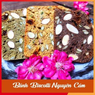 Bánh Ăn Kiêng 🍪 GIẢM CÂN 🍪 Biscotti Nguyên Cám Mix 3 vị Vani, Matcha, Cacao ma20s