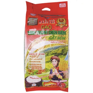 Gạo tám Điện Biên gặt non thượng hạng Bảo Minh túi 5 KG