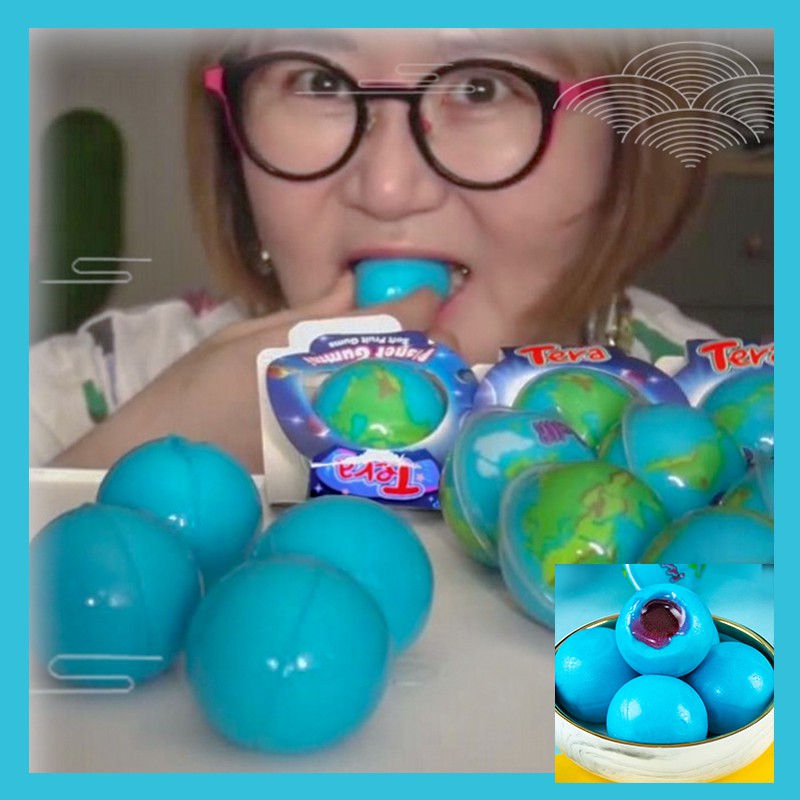 30 viên  Kẹo dẻo Planet Gummi  Planet & Pop Eye Trolli PopEye trái cây nhồi bông