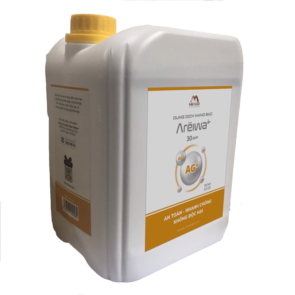 Dung dịch khử khuẩn NANO BẠC Y tế AREIWA 30ppm ( chai 1 lít)