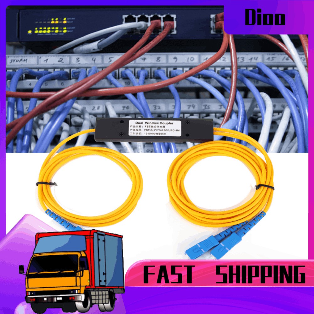 Bộ Chia Sợi Quang Dioo Sc / Upc 1x2 Fbt 1310-1550nm