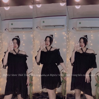 Đầm xếp li trễ vai phối ren
