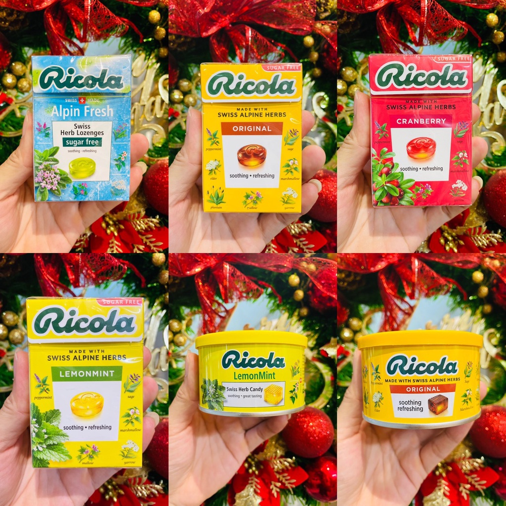 Kẹo thảo mộc ngậm ho Original các vị hiệu Ricola