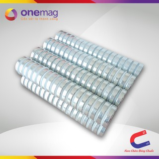 Nam Châm Đất Hiếm Loại Tròn 20x5mm Mạ Kẽm Lực Từ N35 Cực Mạnh