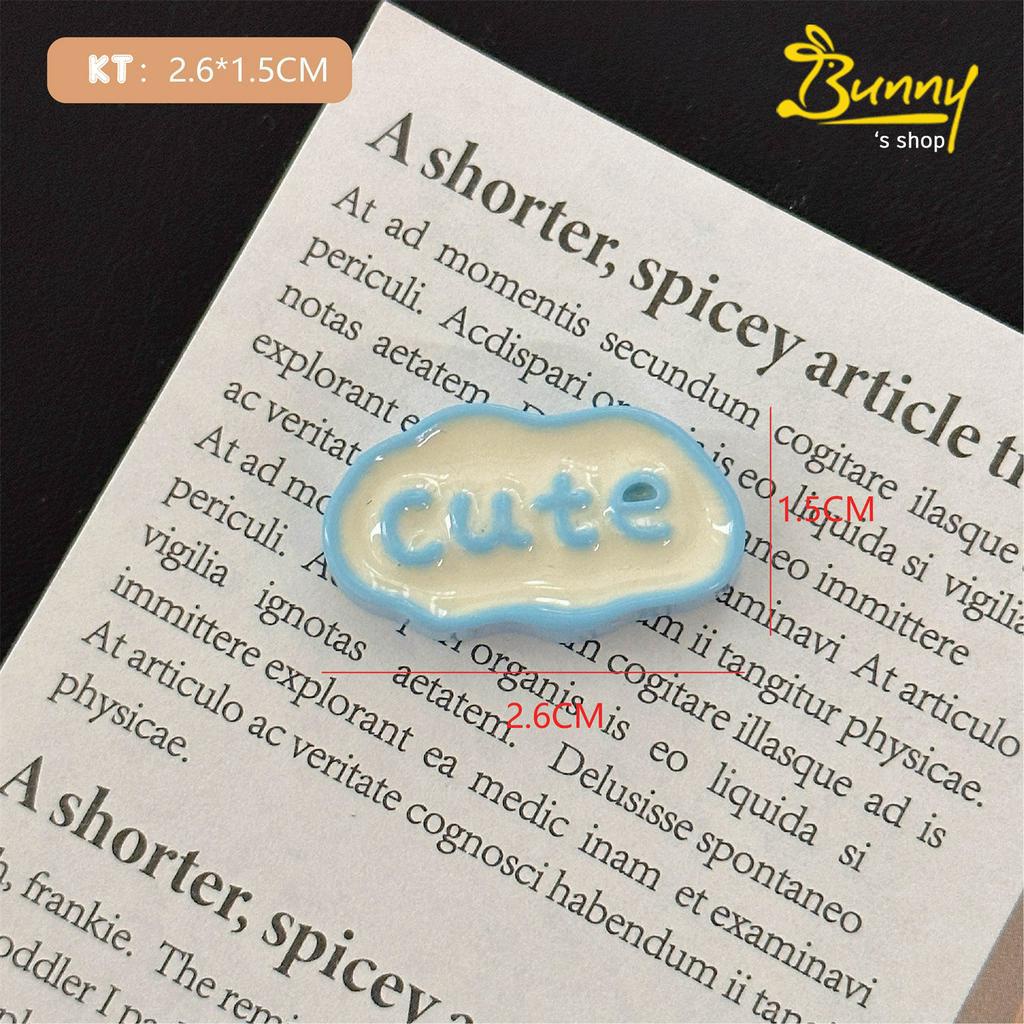 Charm sticker 3D nổi trang trí ốp điện thoại/ gắn bình nước siêu dễ thương