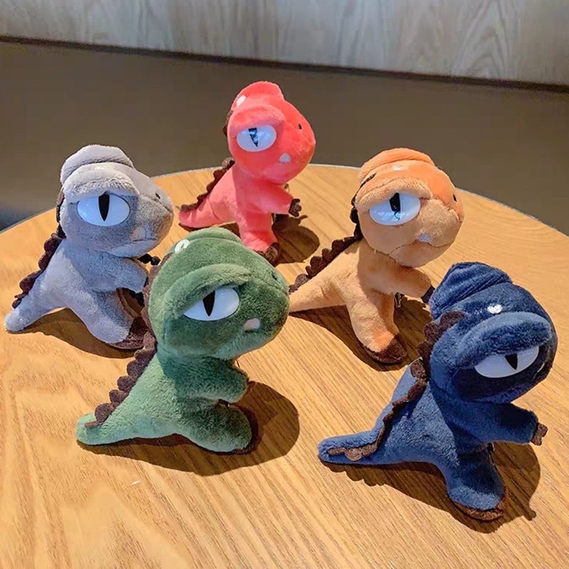 Móc khoá gấu bông nhiều mẫu dễ thương, gấu bông mini trang trí balo túi xách: khủng long, vịt, ếch, thỏ, gấu