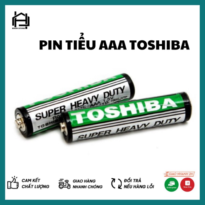 Pin AAA TOSHIBA chính hãng, pin tiểu nhỏ dùng cho điều khiển, thiết bị gia định