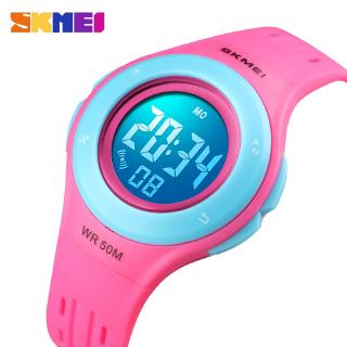 Đồng Hồ Điện Tử Đeo Tay Kỹ Thuật Số Có Đèn LED Phong Cách Thể Thao Cho Trẻ Em SKMEI 2018