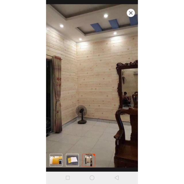 Xốp dán tường giả gỗ khổ 70x77cm dày 5mm | BigBuy360 - bigbuy360.vn