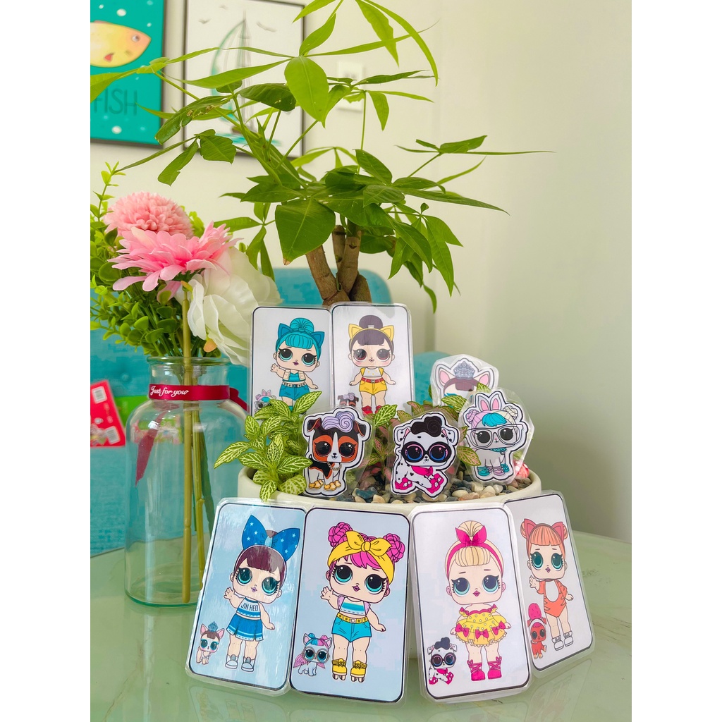 Búp bê LOL thời trang, Học liệu bóc dán thay đồ cho búp bê Chibi LOL