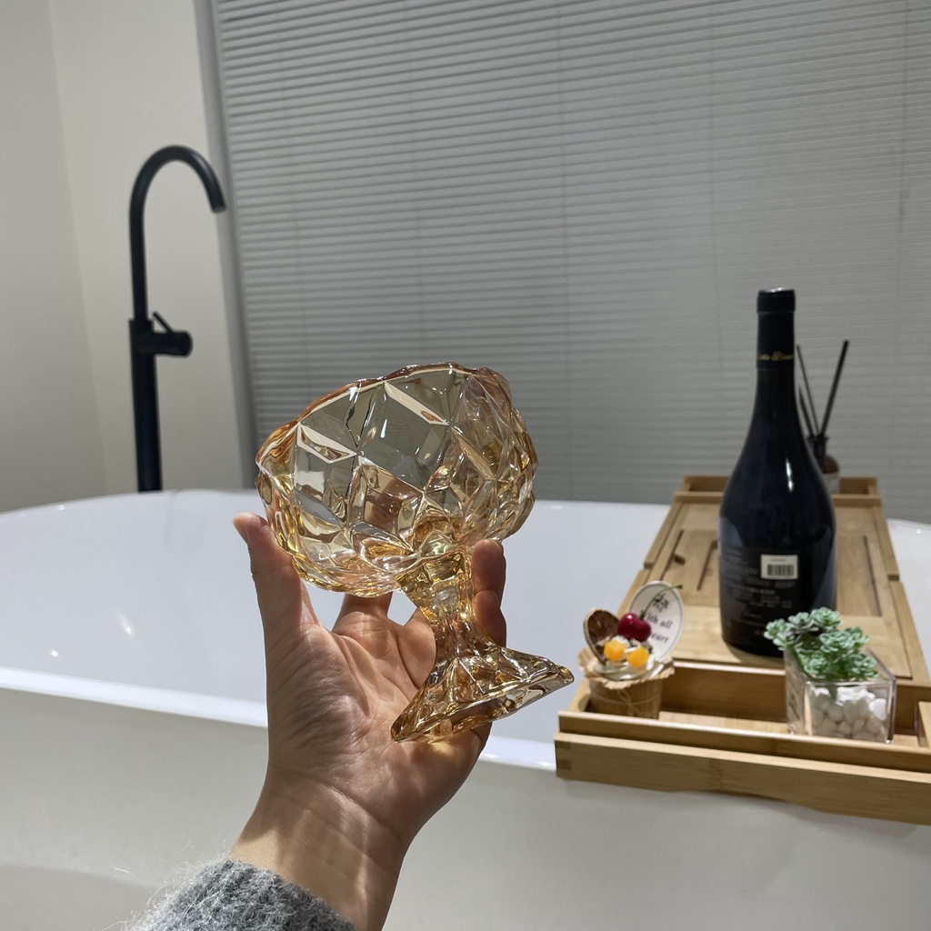 Ly thủy tinh đựng ngũ cốc, sữa chua phong cách Châu Âu