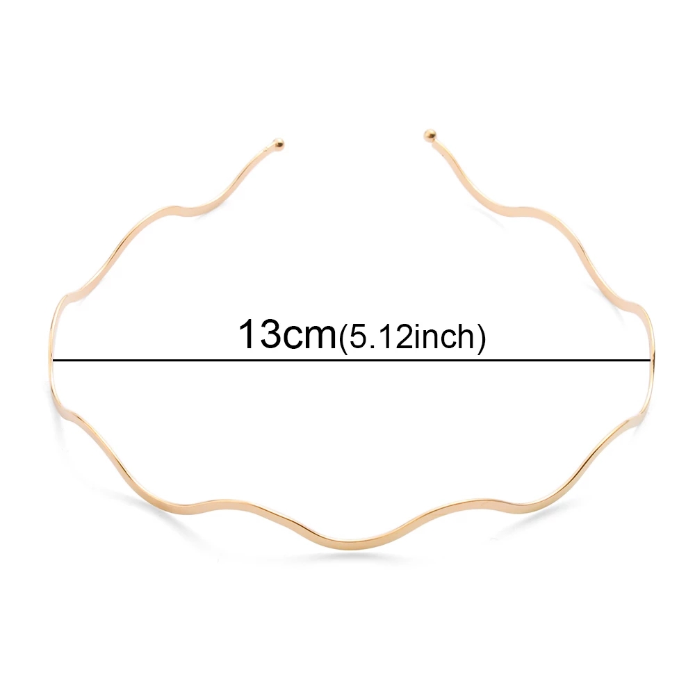 1 Băng Đô Kim Loại Xoắn Ốc Nhiều Màu Thời Trang Cho Nữ