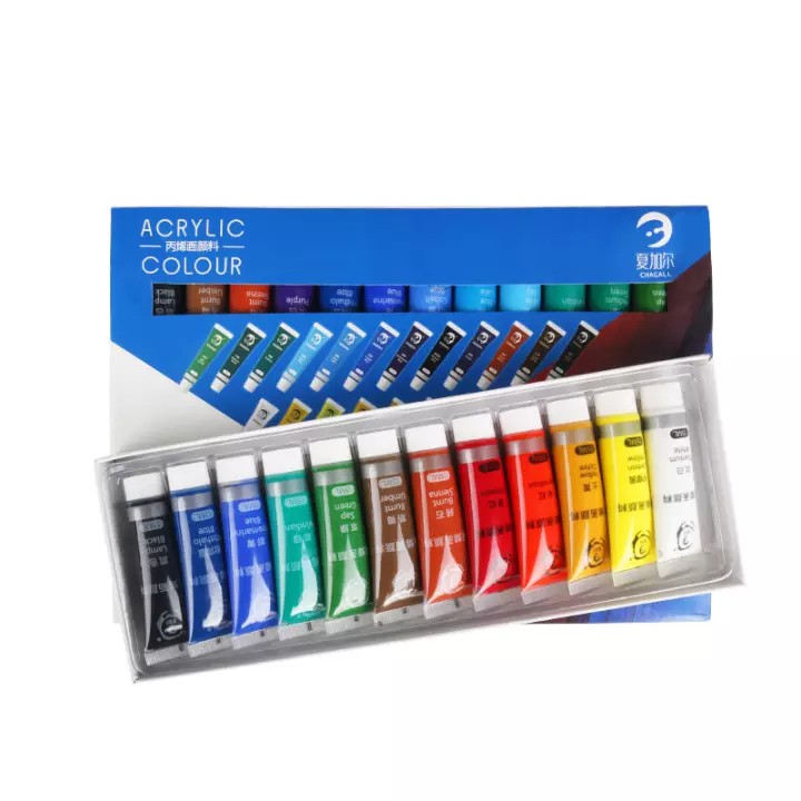 Bộ Sơn Acrylic Quần Áo Giày Hình Trứng Đá Tự Làm Sơn Gốm Vẽ Tay Nghệ Thuật_123Lifevn