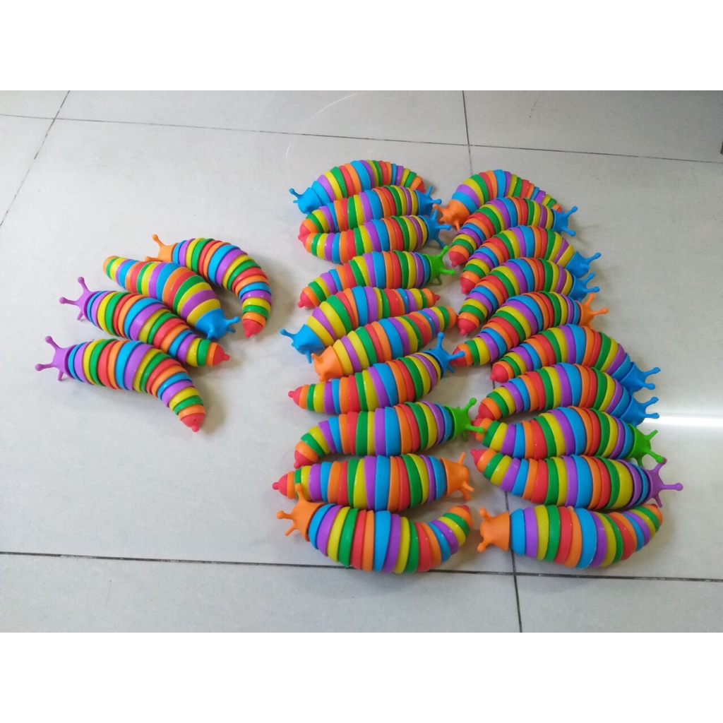 Đồ Chơi Sâu Tiktok Con Sâu Vui Nhộn Nhiều Màu Ngộ Nghĩnh Xoay 360 Đồ Chơi Hot Tiktok Xả Stress