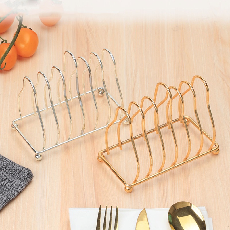 Giá Đỡ Dĩa Bằng Kim Loại Tiện Dụng Cho Nhà Bếp / Quán Bar