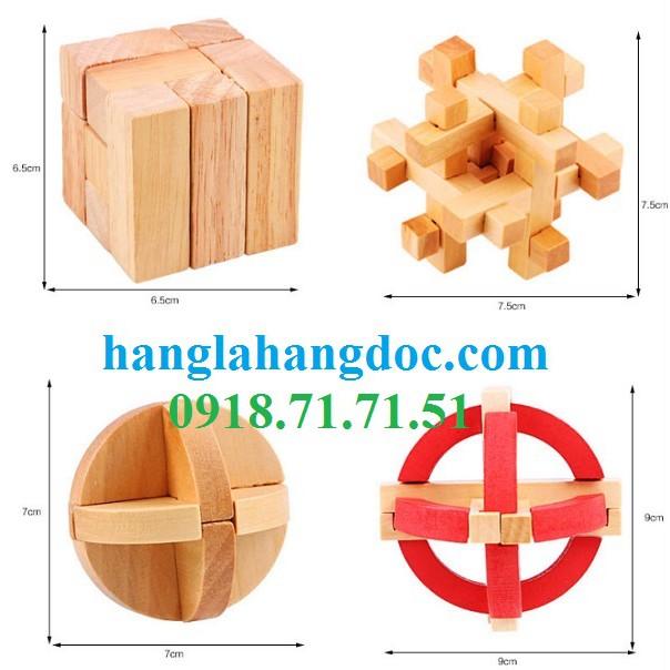 Đồ chơi thử thách tháo lắp Wood Puzzle