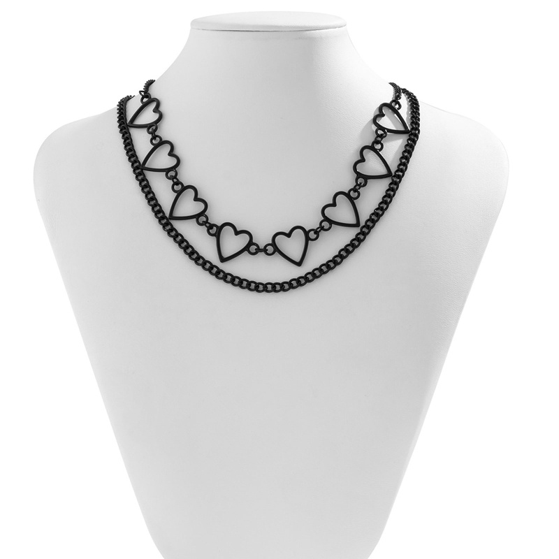 Vòng Cổ Choker Mặt Trái Tim Rỗng Phong Cách Gothic Punk YOUYO