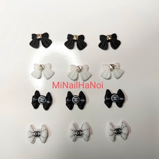 Charm nơ nail cao cấp, Charm nơ gắn móng
