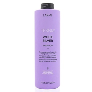 Dầu gội tím khử vàng cho tóc rất sáng hoặc bạc Lakme Teknia White Silver Shampoo 1000ml