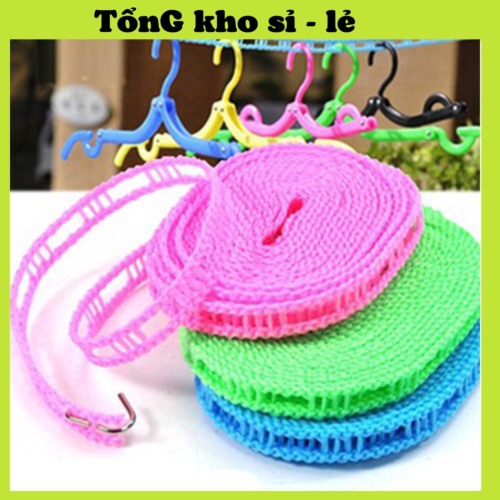 Dây Phơi Đồ, Dây Phơi Quần Áo Có Lỗ Móc Loại 5m 1117 TỔNG KHO SỈ 88