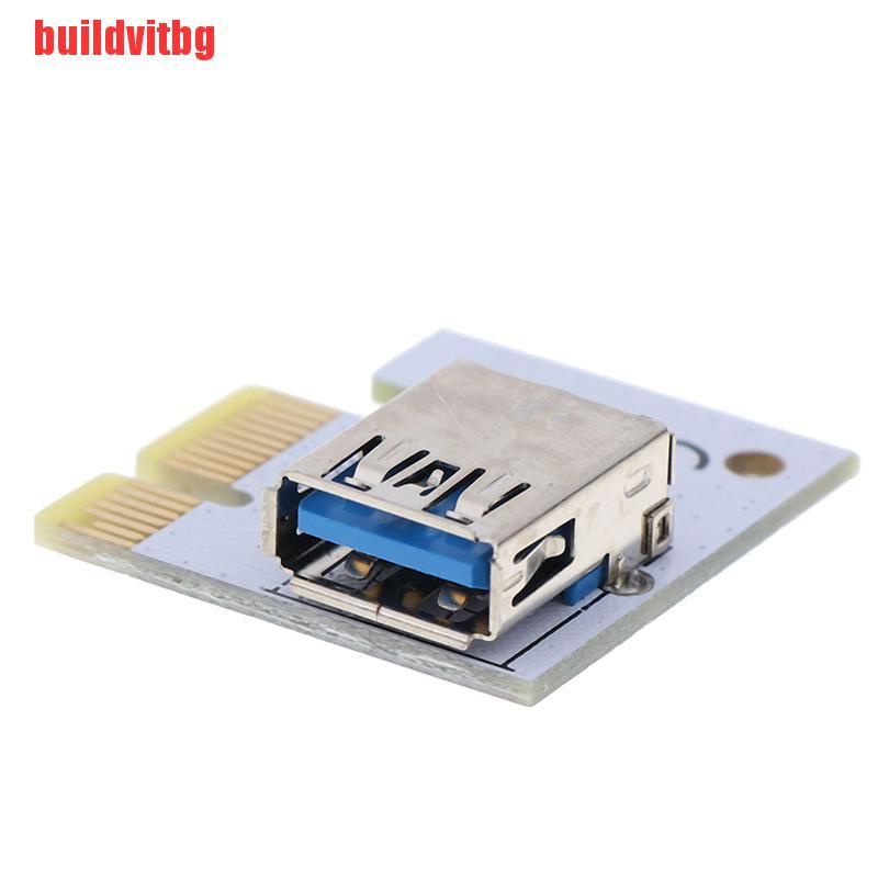{buildvitbg}USB 3.0 PCI-E 1X to 16X Extension Cable Mining PCI-E Extended Line Card Adapter GVQ