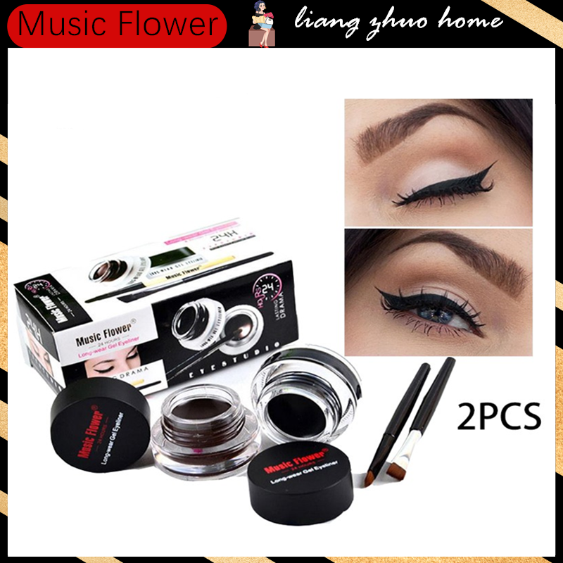 Kẻ Mắt Music Flower Dạng Kem Chống Nước Bền Màu Suốt 24 Giờ