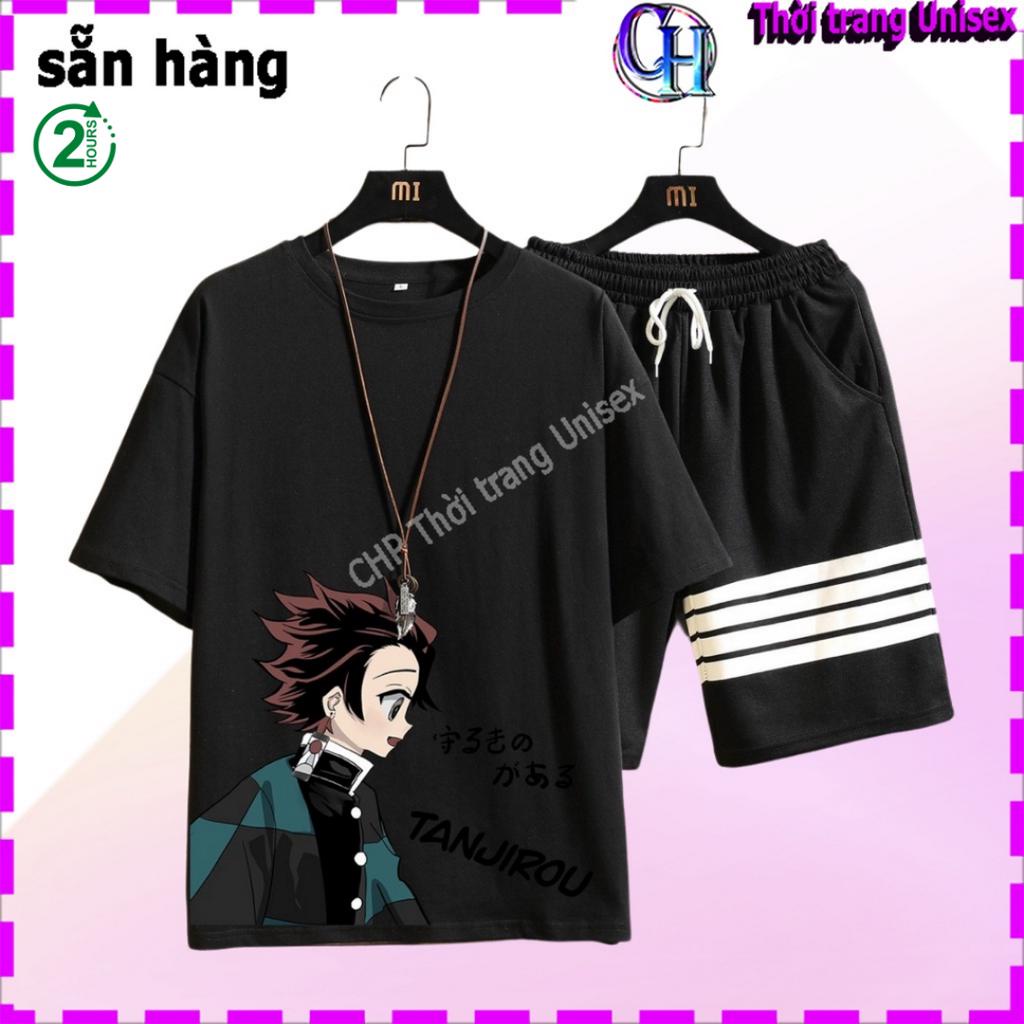 BAO ĐẸP  Sét Bộ Mặc Nhà Thể Thao Nam Nữ Mùa Hè Phong Cách Ulzzang , Quần Aó Thun Mè