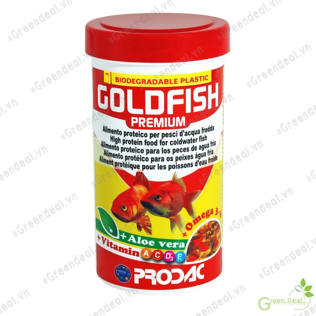 PRODAC - Goldfish Premium (Lọ 20 gram) | Thức ăn khô cho cá vàng thuỷ sinh