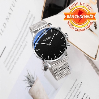 [Bán Chạy] Đồng hồ nam DIZIZID mặt siêu mỏng, dây thép lụa cao cấp + Tặng vòng tỳ hưu may mắn
