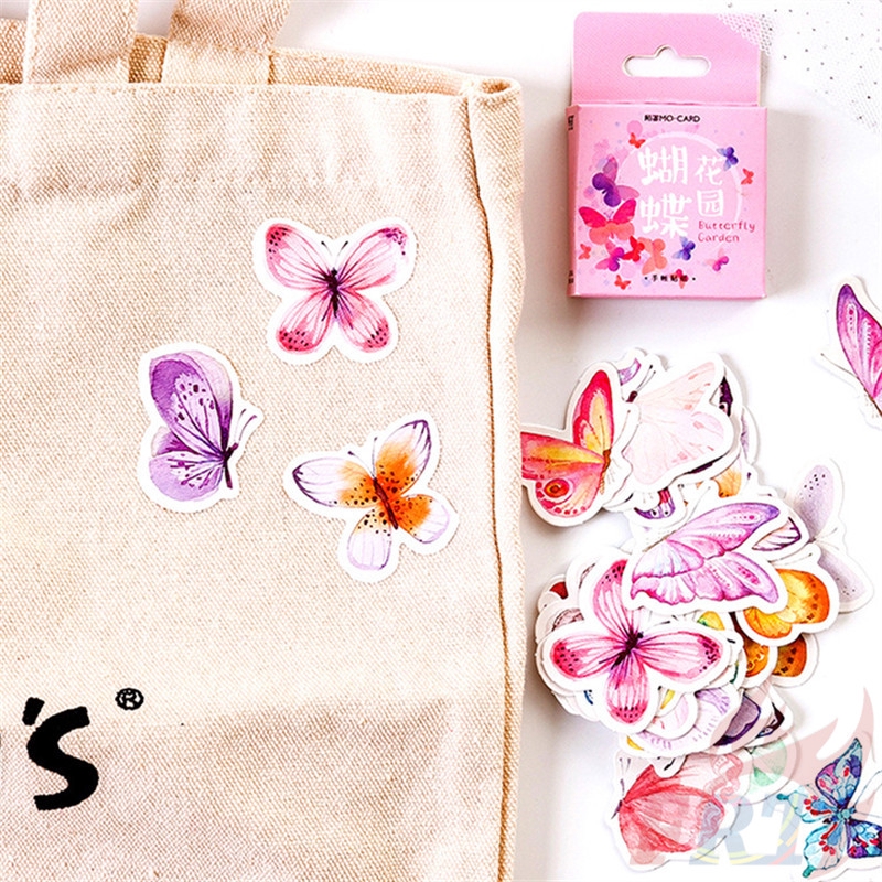 ❉ Colorful Butterfly Sealing Stickers ❉ 45Pcs/Box DIY Fashion Diary Scrapbooking Decals Stickers