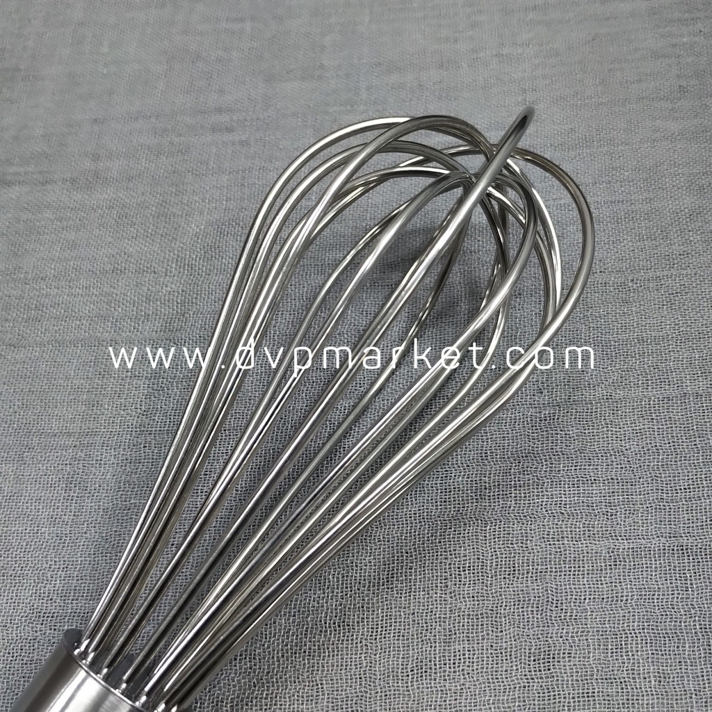 Phới lồng đánh trứng inox dày dặn các kích thước