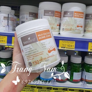 Canxi sữa Bioisland Milk Calcium Bone Care 150 viên dành cho người lớn