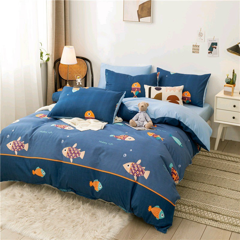 Cotton Poly Nhập Khẩu - Cá Biển Xanh (SP001347)