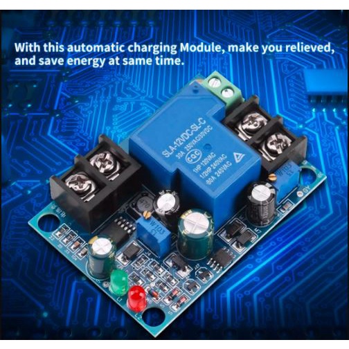 Module mạch kiểm soát và điều khiển tự động sạc bình ắc quy YX1708 -12VDC 30A