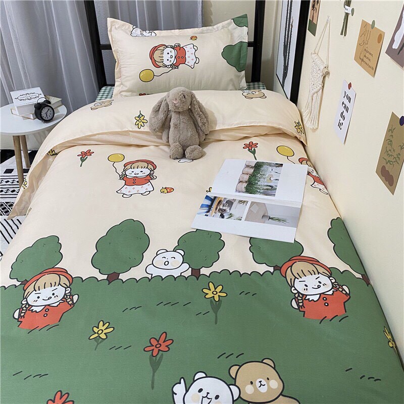Trang trí phòng ngủ giường tầng trẻ em bộ chăn ga Poly Cotton động vật dễ thương Chato Bedding
