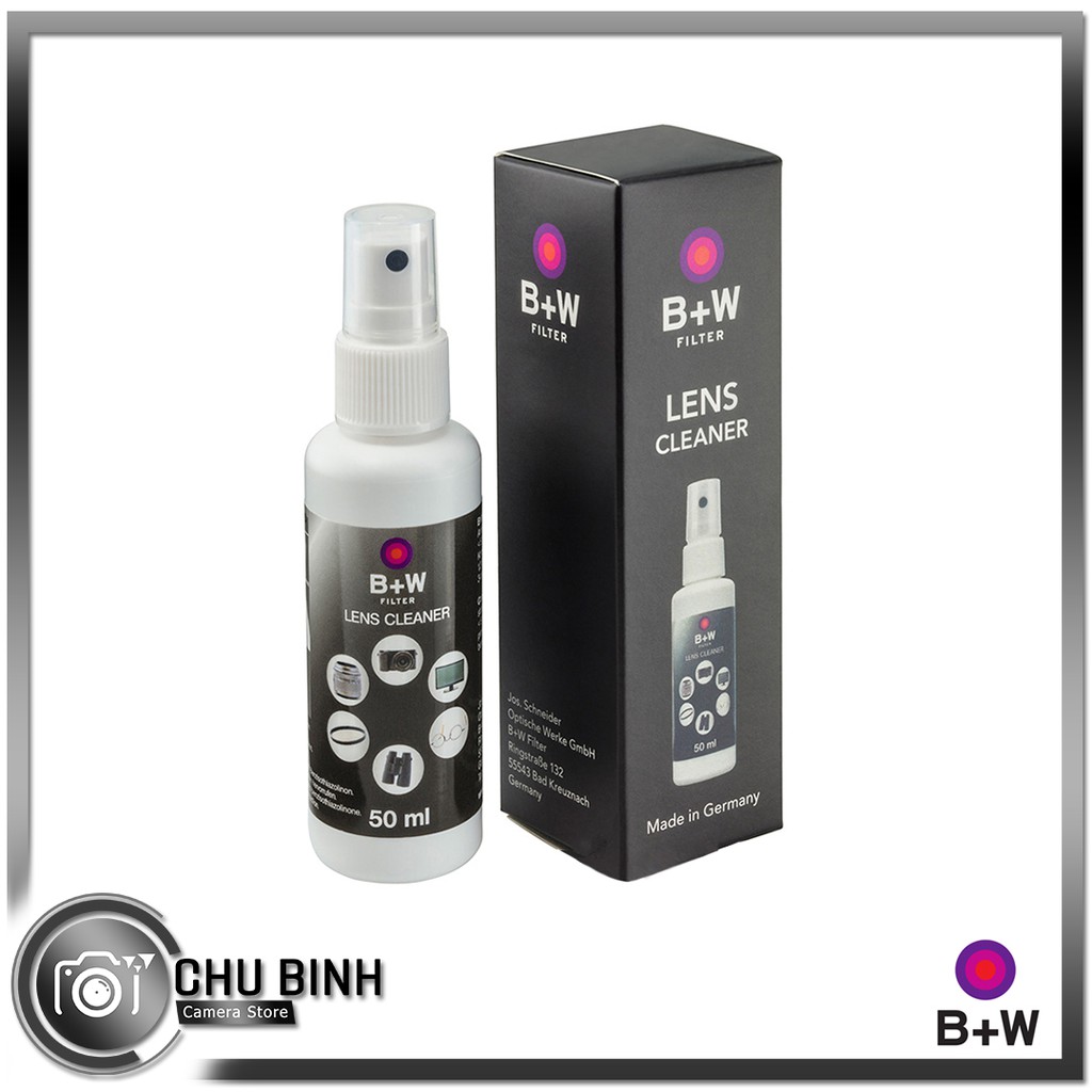 Nước Lau Lens nhập khẩu từ Đức | B+W Lens Cleaner II pumpspray (50 ml) | Chính Hãng