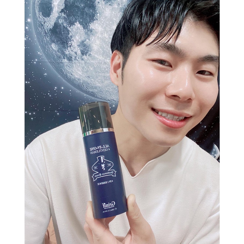 Bộ kem dưỡng trắng, che khuyết điểm cho nam giới All In One 4 Gentleman 120ml và Grinif Natural BB Cream for Men 50g